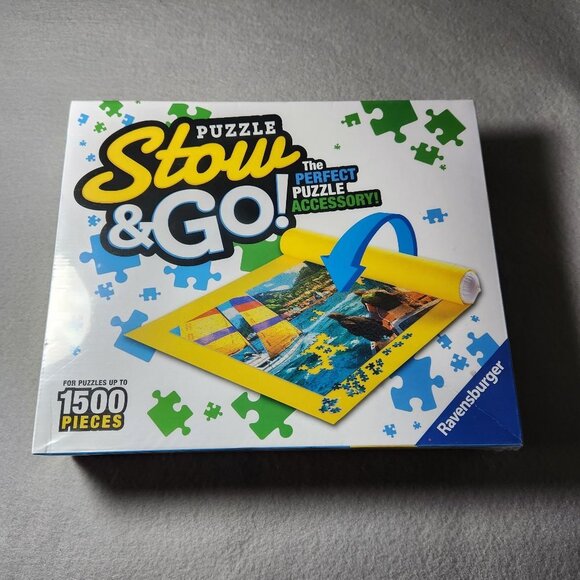 Ravensburger Other - Ravensburger Stow & Go Puzzle Storage Roll Up Felt Mat NEW